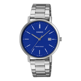 Casio Men's Analog Watch Blue Dial Steel Band, MTP-VT05D-2EDF