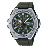Casio Men's Chronograph Watch Analog Green Dial with Green Resin Band, MWA-300H-3AVDF