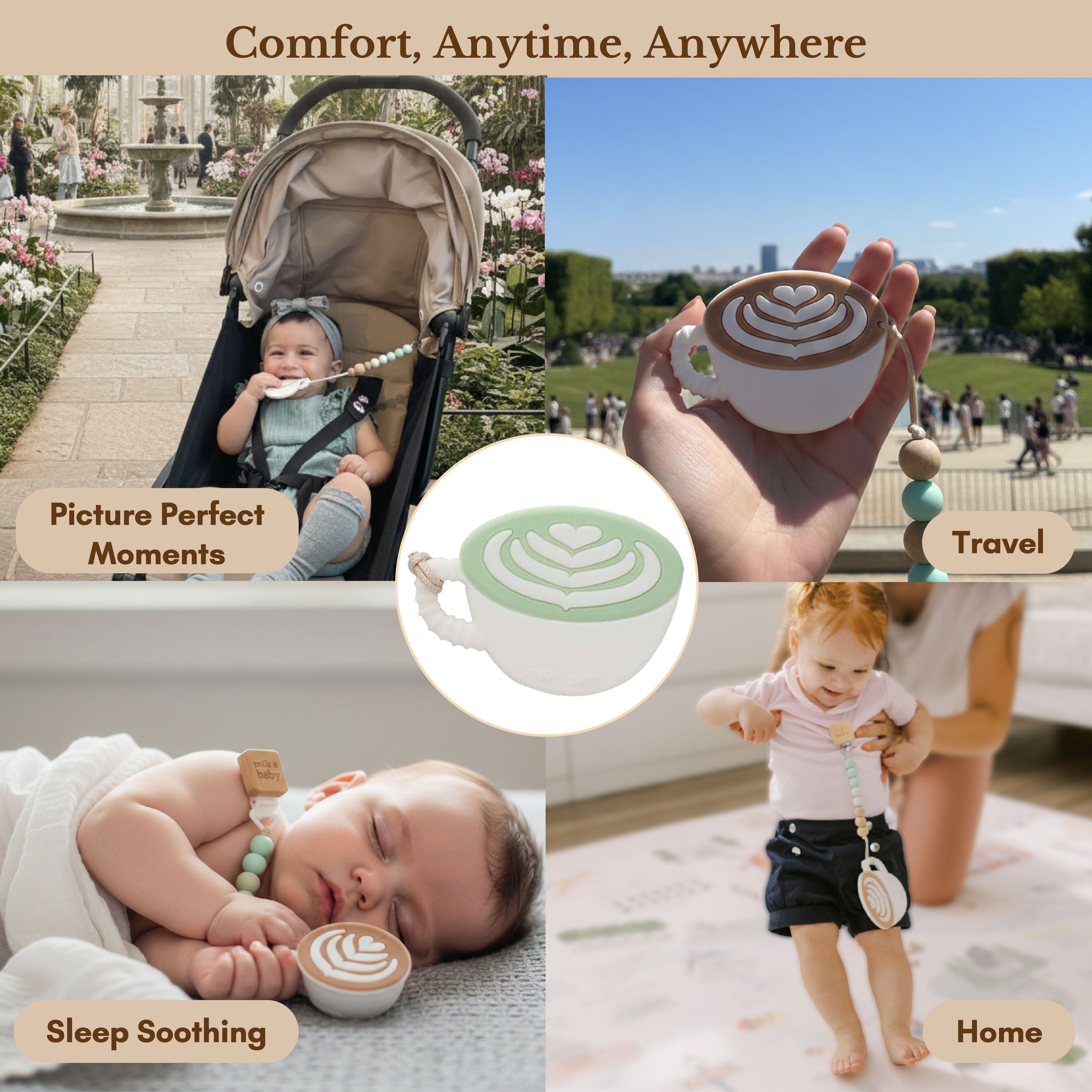 Milk It Baby, Love You So Matcha' Teether, MI-TML007