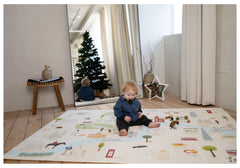 Milk It Baby London Play Mat, City Tour Collection 100% TPU Foam Non Toxic Reversible Mat, MI-LONDONPM