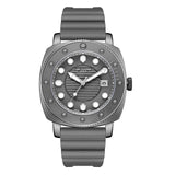 Lee Cooper Men's Watch Analog Gray Dial with Gray Silicone Strap, LC08193.066