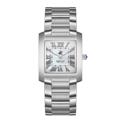 Beverly Hills Polo Club, Men's, Analog Watch, Silver Dial, with Stainless Steel Band, BH-BP3644X.320