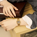 Casio Vintage Women's Watch Digital, Gold Dial Gold Stainless Steel Strap, LA680WGA-9DF