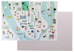 Milk It Baby New York Play Mat, City Tour Collection 100% TPU Foam Non Toxic Reversible Mat, MI-NEWYORKPM