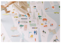 Milk It Baby New York Play Mat, City Tour Collection 100% TPU Foam Non Toxic Reversible Mat, MI-NEWYORKPM