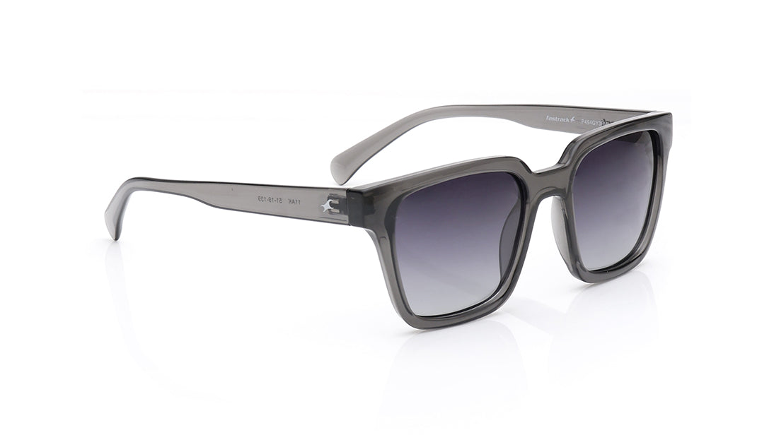 Fastrack Unisex Polarised Lens Square Sunglasses, P494GY3PV