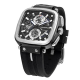 Quantum, Men's, Analog Watch, Black Dial, with Silicone Band, QU-PWG1014.351