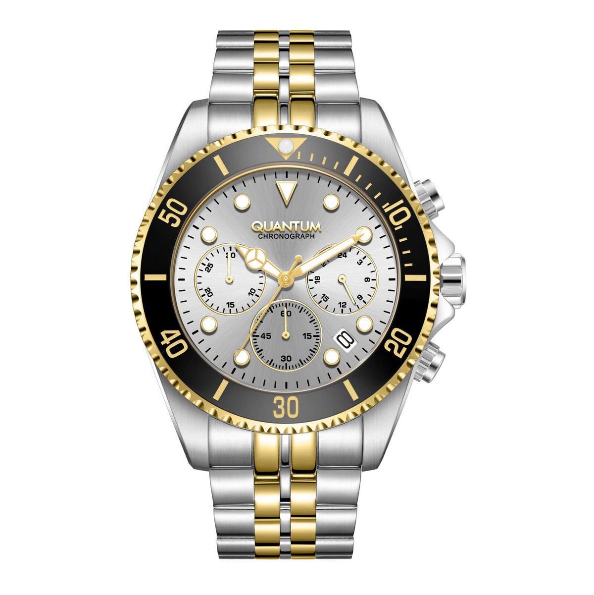 Quantum, Men's, Analog Watch, Silver Dial, with Stainless Steel Band, QU-PWG930.230
