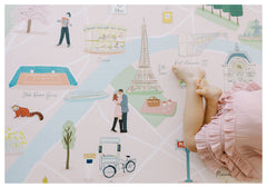 Milk It Baby Paris Play Mat, City Tour Collection 100% TPU Foam Reversible Mat, MI-PARISPM