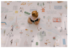 Milk It Baby Paris Play Mat, City Tour Collection 100% TPU Foam Reversible Mat, MI-PARISPM