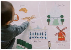 Milk It Baby Paris Play Mat, City Tour Collection 100% TPU Foam Reversible Mat, MI-PARISPM
