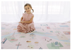 Milk It Baby Paris Play Mat, City Tour Collection 100% TPU Foam Reversible Mat, MI-PARISPM