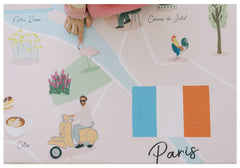 Milk It Baby Paris Play Mat, City Tour Collection 100% TPU Foam Reversible Mat, MI-PARISPM