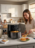 Zen Digital Air Fryer 8L 1800W  with 5 Accessories , ZAF850D