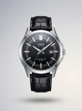 Casio, Men's Watch Analog, Black Dial Black Leather Band, MTS-100L-1AVDF product image