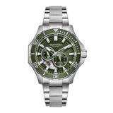 Quantum, Men's, Analog Watch, Green Dial, with Stainless Steel Band, QU-QMG1188.370