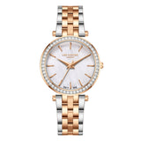 Lee Cooper Women's Watch Analog Mother of Pearl Dial with Two-Toned Stainless Steel Band, LC08158.520