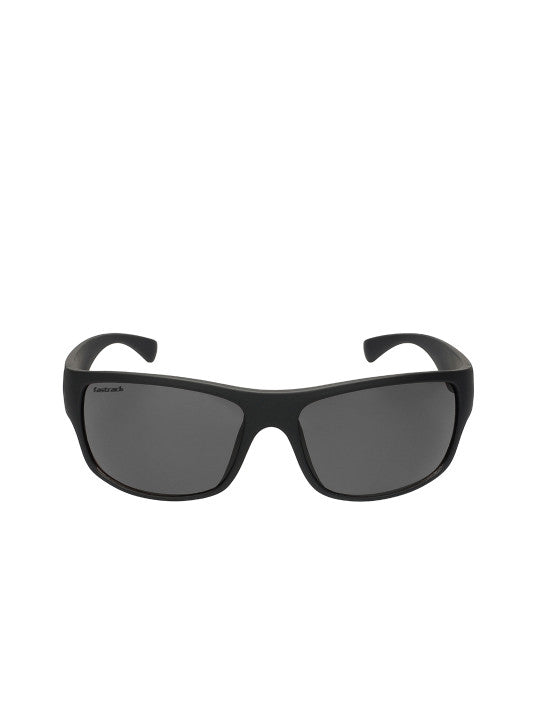 Fastrack Men's Sunglasses, Black Lens, UV protected, P192GR1V
