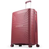 Carlton Carnival Plus 66cm Maroon 8 Wheel Hard Top Trolley, CARNIVALPLUS66MRN