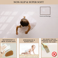 Milk It Baby New York Play Mat, City Tour Collection 100% TPU Foam Non Toxic Reversible Mat, MI-NEWYORKPM