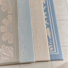 Milk It Baby Boho Azure And Modern Leaf Reversible Playmat, BOHOAZPM