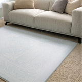 Milk It Baby Boho Blue And Beige Leaf 100% TPU Foam Non Toxic Reversible Play Mat, BOHOBLPM
