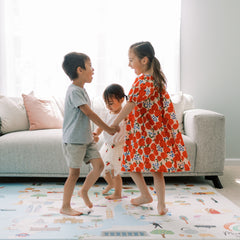 Milk It Baby Mumbai Play Mat, City Tour Collection 100% TPU Foam Non Toxic Reversible Mat, MI-MUMBAIPM