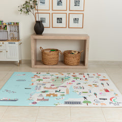 Milk It Baby Mumbai Play Mat, City Tour Collection 100% TPU Foam Non Toxic Reversible Mat, MI-MUMBAIPM