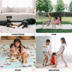 Milk It Baby Mumbai Play Mat, City Tour Collection 100% TPU Foam Non Toxic Reversible Mat, MI-MUMBAIPM