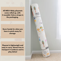 Milk It Baby Mumbai Play Mat, City Tour Collection 100% TPU Foam Non Toxic Reversible Mat, MI-MUMBAIPM