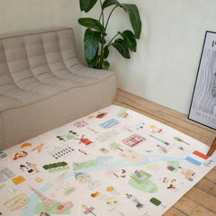 Milk It Baby Paris Play Mat, City Tour Collection 100% TPU Foam Reversible Mat, MI-PARISPM
