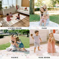 Milk It Baby Paris Play Mat, City Tour Collection 100% TPU Foam Reversible Mat, MI-PARISPM