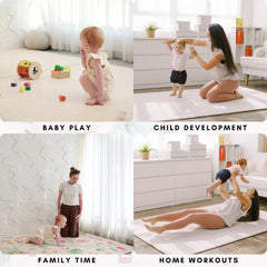 Milk It Baby Paris Play Mat, City Tour Collection 100% TPU Foam Reversible Mat, MI-PARISPM