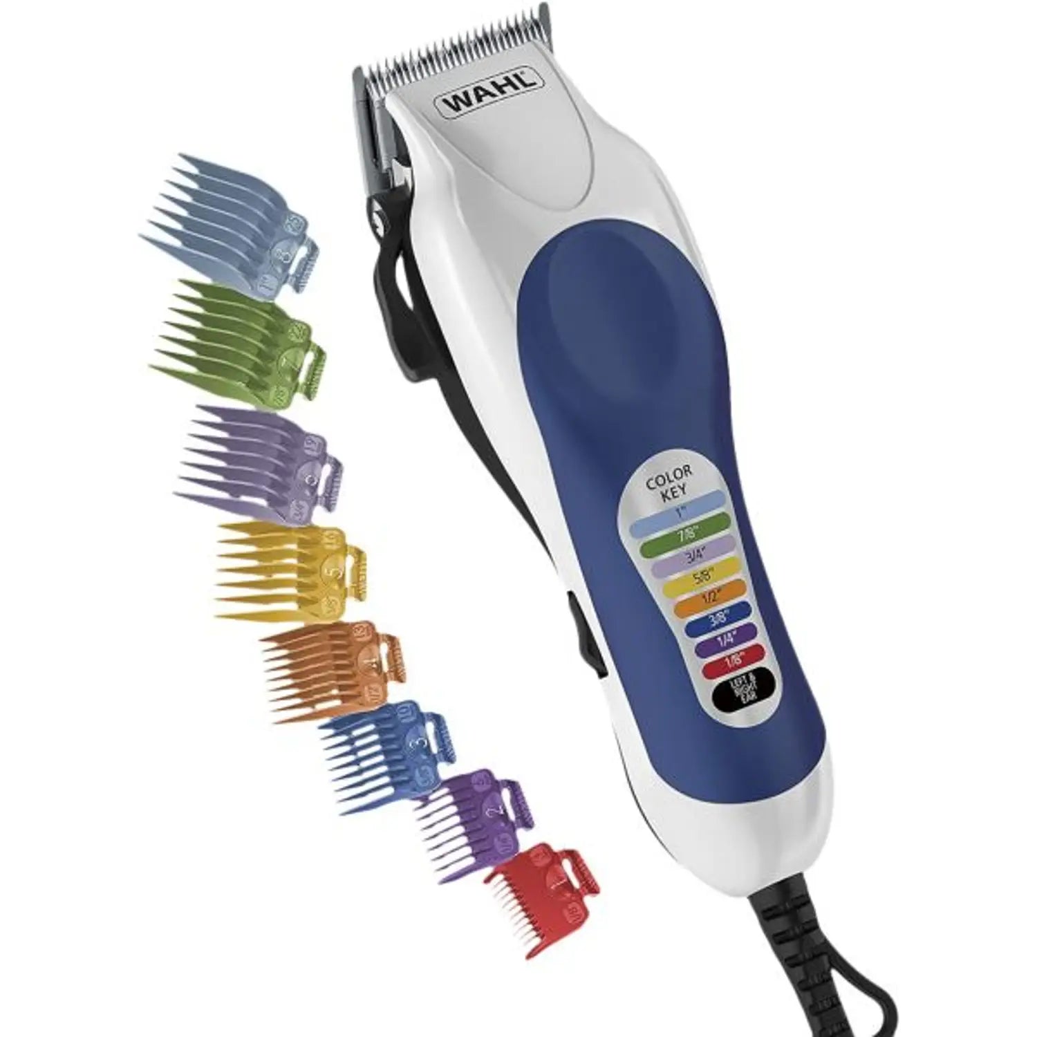 Wahl Color Pro Corded Hair Clipper – Model 79400-627 | Easy Haircutting with Color-Coded Guide Combs
