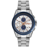 Lee Cooper Men's Watch Analog, Blue Dial Stanless Steel Strap, LC06988.330