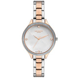 Lee Cooper Women's Watch Analog, Silver Dial, Two Tone Stainless Steel Strap, LC07389.530
