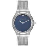 Lee Cooper Women's Watch Analog,Blue Dial, Mesh Strap, LC07407.390 