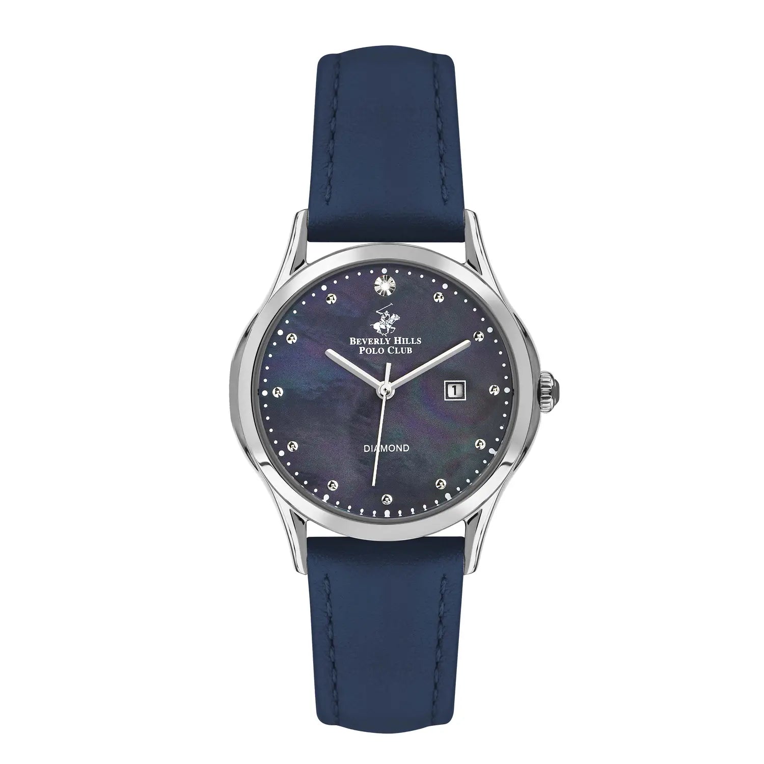 Beverly Hills Polo Club, Men's, Analog Watch, Blue Dial, with Leather Band, BH-BP3227C.399