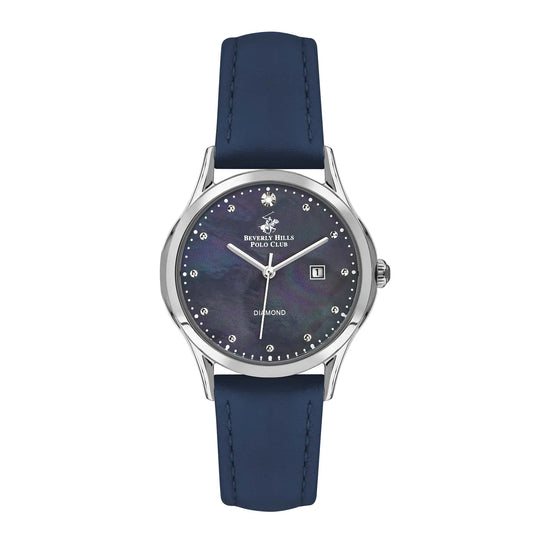 Beverly Hills Polo Club, Men's, Analog Watch, Blue Dial, with Leather Band, BH-BP3227C.399