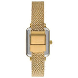 Lee Cooper Women's Analog Watch with Dark Green Malachite Dial and Gold Mesh Band, LC07815.170