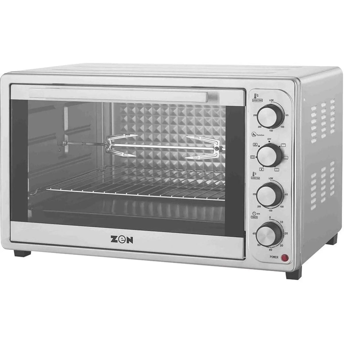 Zen 63 L Double Glass Toaster Oven with Convection & Rotisserie, ZTRO63SS