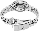Seiko 5 Sports Men's Automatic GMT Watch, Black Dial Steel Bracelet, SSK001K