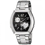 Casio, Menâ€™s Watch Analog, Black Dial Silver Stainless Steel Band, SHN-6007D-1ADR
