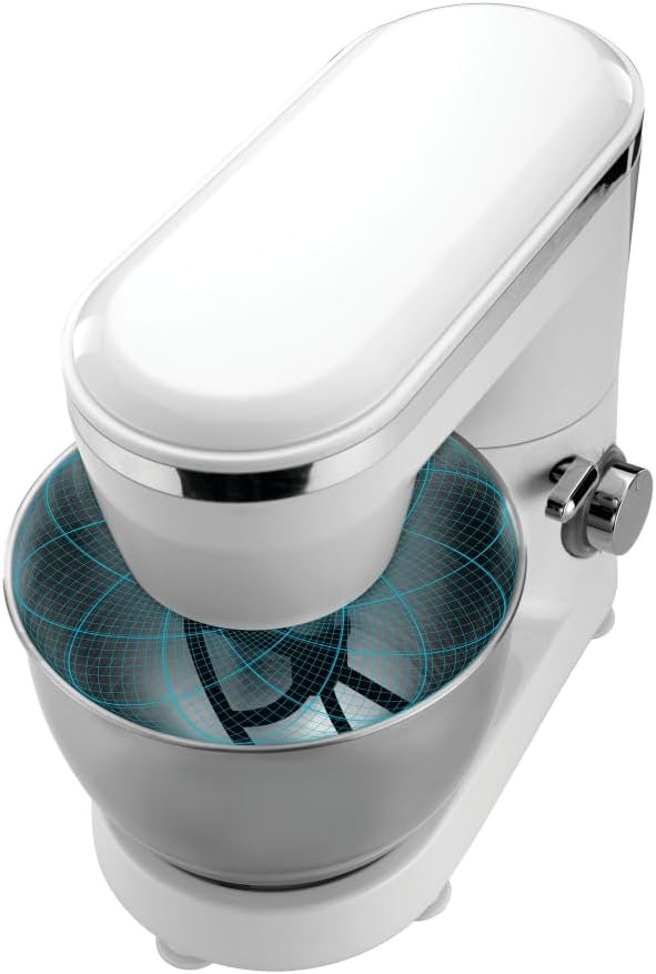 Black+Decker, 1000W 6 Speed Stand Mixer with Stainless Steel Bowl, SM1000