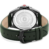Swiss Military Hanowa Men's Analog Watch Green Dial with Green Leather Strap, SMWGB0000251
