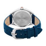 Swiss Military Hanowa Men's Analog Watch Blue Dial with Blue Leather Strap, SMWGB2200106