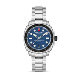 Swiss Military Hanowa Men's Analog Watch Blue Dial with Silver Stainless Steel Bracelet, SMWGH0006602