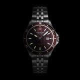 Swiss Military Hanowa Men's Analog Watch Red Dial with Silver Stainless Steel Bracelet, SMWGH0006703