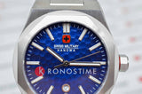 Swiss Military Hanowa Men's Analog Watch Blue Dial with Silver Stainless Steel Bracelet, SMWGH2101905