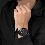 Swiss Military Hanowa Men's Chronograph Watch Black Dial with Black Stainless Steel Bracelet, SMWGI0001930